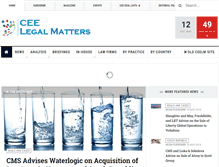 Tablet Screenshot of ceelegalmatters.com